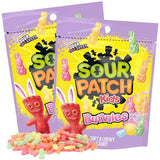 Sweetzo Sour Patch Bunnies, Gummy Candy Easter Basket Stuffers, Soft and Chewy Candies (2, 10 Ounces)