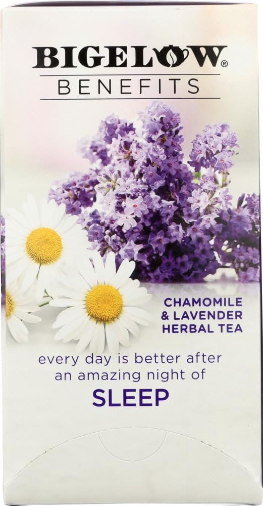 Bigelow Benefits - Chamomile & Lavender Herbal Tea, Pack of 3