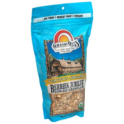 Grandy Oats Organic Low Fat Berries Jubilee Granola, 13-Ounce Units (Pack of 8)