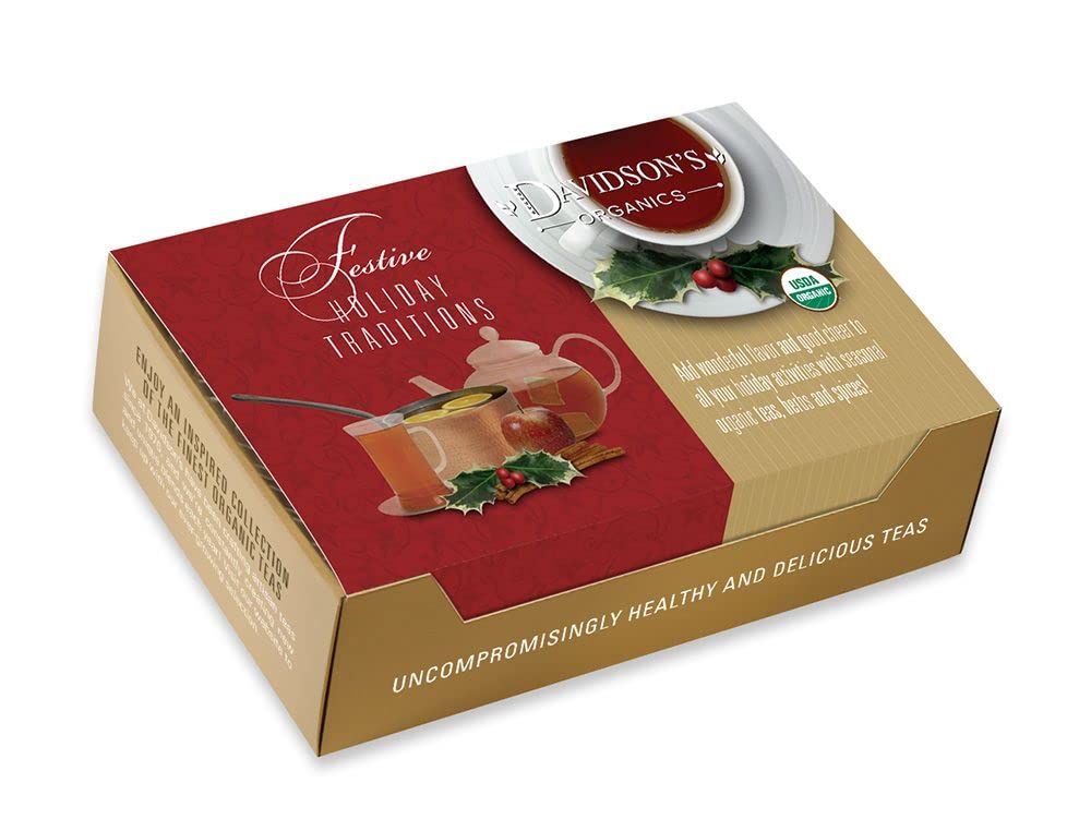Davidson's Organics, Herbal Christmas, 100-count Individually Wrapped Tea Bags