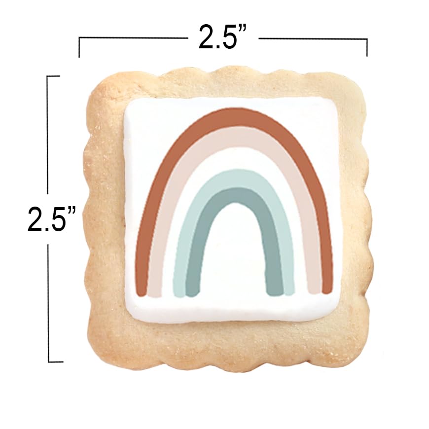 Boho Baby Cookies boy girl Individually Wrapped Party Favors Baby Shower 24 Pack Bulk gender neutral gift basket Earth Tones Baby Shirt Pacifier
