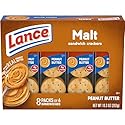 Lance Sandwich Crackers, Malt with Peanut Butter, 8 Ct Box