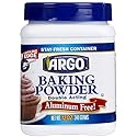 Argo Double Acting Aluminum Free Baking Powder 12oz Container (Pack of 6)