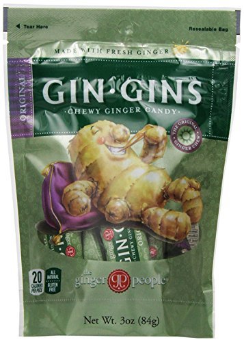 The Ginger People Original Ginger Chews, 3-Ounce Bags (Pack of 24) by The Ginger People