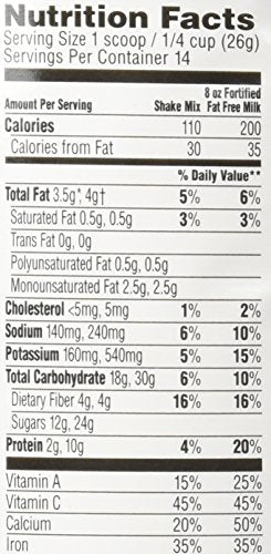 SlimFast Original Strawberries & Cream Meal Replacement Shake Mix - Weight Loss Powder - 12.83 Oz. Canister - 14 Servings - Pantry Friendly