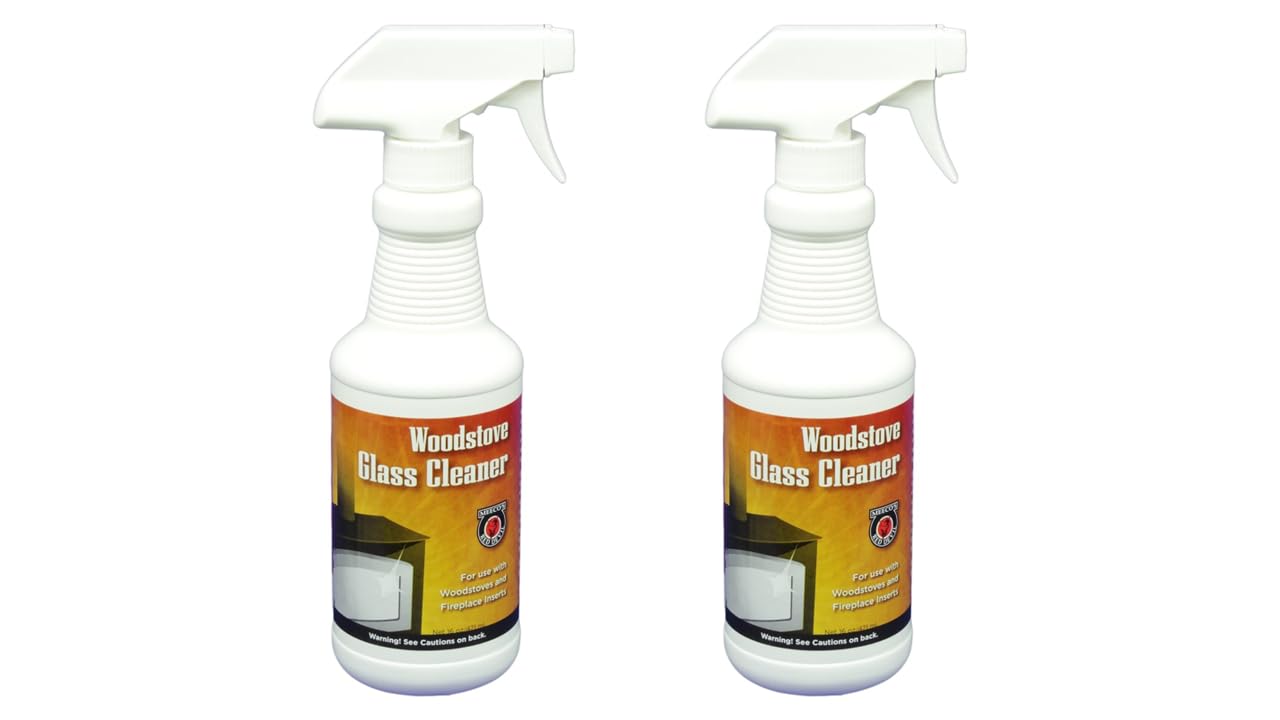 MEECO'S RED DEVIL 701 Wood Stove Glass Cleaner - Removes Creosote, Soot & Smoke from Wood, Pellet, Coal Stoves & Fireplace Inserts (2 Pack, 16 fl oz