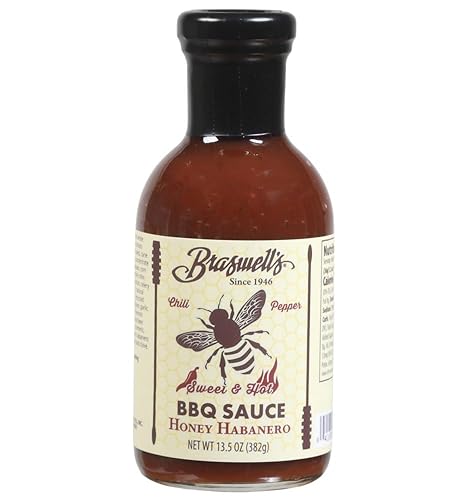 Braswell’s Gourmet BBQ Sauce - Small-Batch, Renowned Specialty, Made in USA, Since 1946 (13.5 Ounce, Honey Habanero)