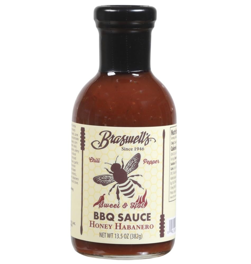 Braswell’s Gourmet BBQ Sauce - Small-Batch, Renowned Specialty, Made in USA, Since 1946 (13.5 Ounce, Honey Habanero)
