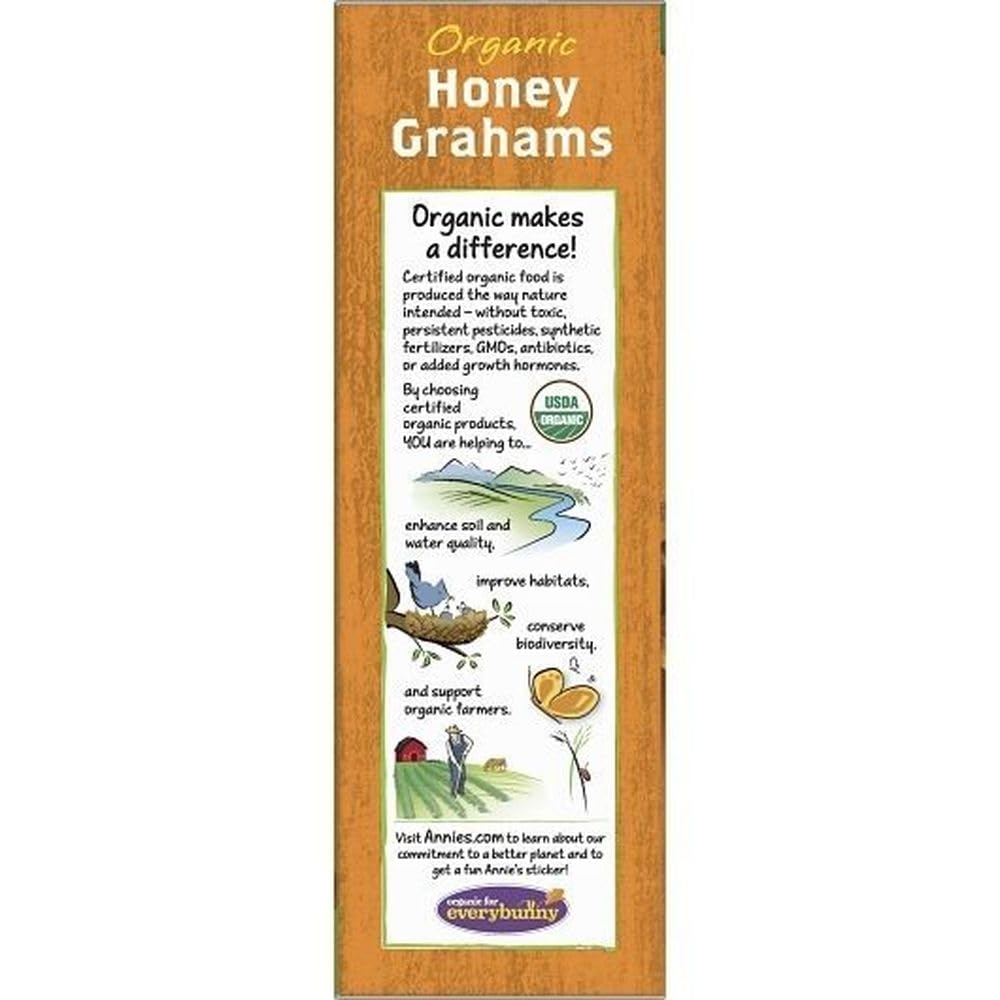 Annies Homegrown Organic Honey Graham Cracker, 14.4 Ounce - 12 per case