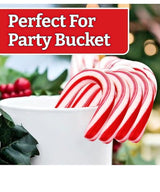 MINI CANDY CANES (1000 MINI CANDY CANES) | Mini Candy Canes Peppermint Flavored | Red & White Stripes - Individually Wrapped Gift Pack | Holiday Candy