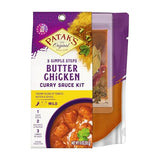 Patak’s Butter Chicken 3-Step Sauce Kit - Mild & Creamy curry sauce Base w/Pre-Measured Spice Paste & Whole Spices - Home Cooking Butter Chicken Sauce