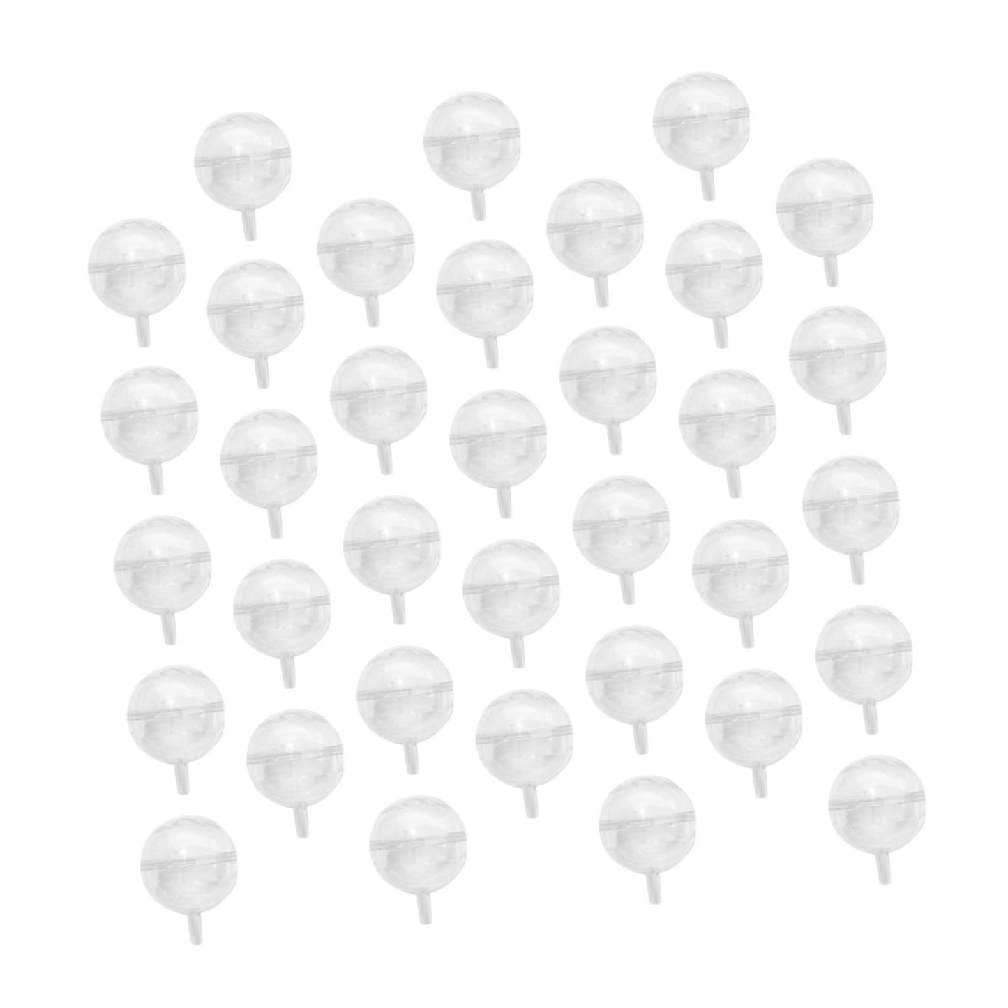 HOODANCOS 60Pcs Transparent Chocolate Ball Holders DIY Bouquet Support for Candy Truffles and Chocolates for Weddings Birthdays and Valentine Day