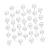 HOODANCOS 60Pcs Transparent Chocolate Ball Holders DIY Bouquet Support for Candy Truffles and Chocolates for Weddings Birthdays and Valentine Day