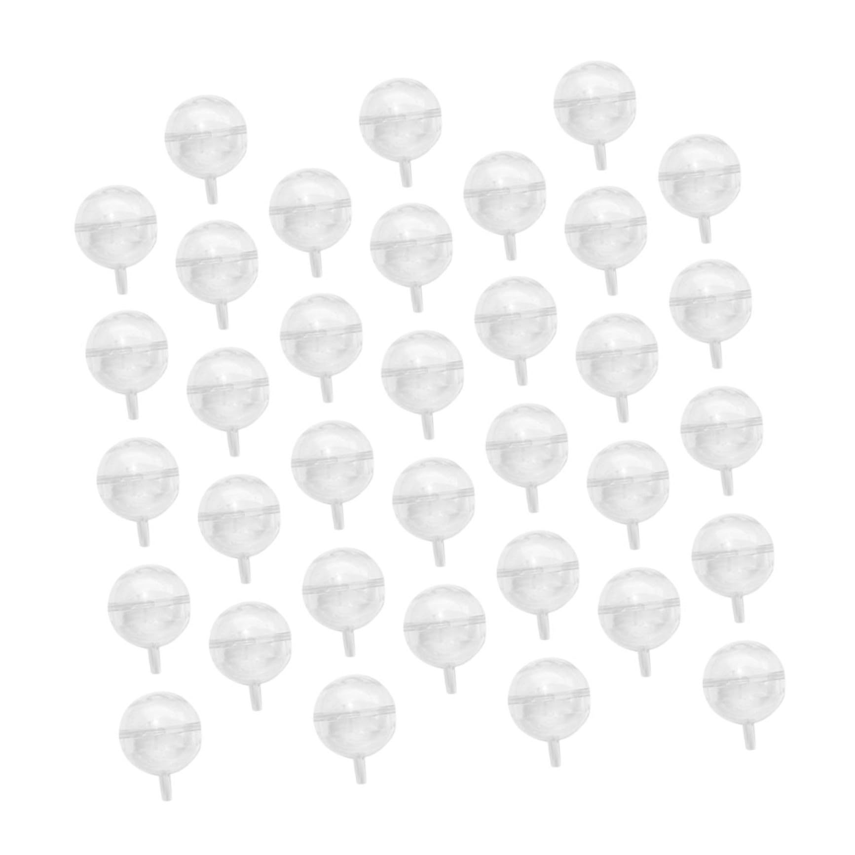 HOODANCOS 60Pcs Transparent Chocolate Ball Holders DIY Bouquet Support for Candy Truffles and Chocolates for Weddings Birthdays and Valentine Day