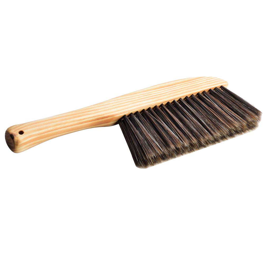 EXCEART Soft Bristle Brush for Counter Woodworking Gardening Furniture Drafting Patio (Wood Color Random Wooden Grain)