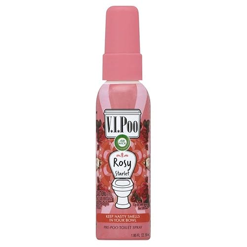 Air Wick V.I.P. Pre-Poop Toilet Spray | Rosy Starlet Scent | Contains Essential Oils | Travel size Air Freshener | Up to 100 uses - 1.85 Ounce (Pack