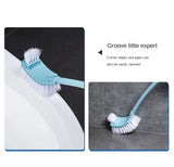 XINCHANG Bathroom Toilet Bowl Brush and Holder Set Bathroom Deep Cleaning Toilet Cleaner Scrubber with Bristle for Dead Corner Clean (Green)