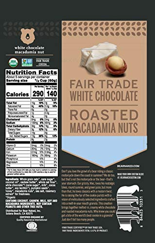 Bear Naked Premium White Chocolate Macadamia Nut Granola - Gluten Free, Non-GMO, Organic - 11 Oz