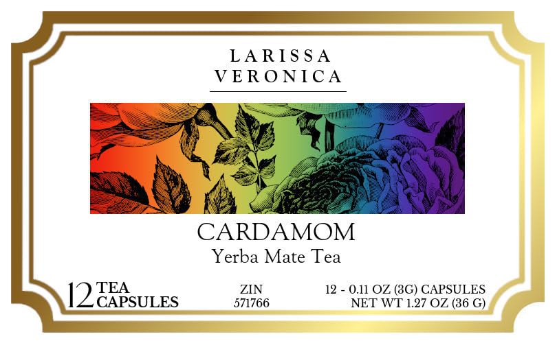 Cardamom Yerba Mate Tea (Single Serve K-Cup Pods) (12 pods, ZIN: 571766) - 3 Pack