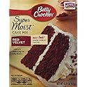 Betty Crocker, Supermoist Cake Mix, Red Velvet, 15.25oz Box (Pack of 6)