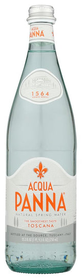 Acqua Panna Still Natural Spring Water in a Glass Bottle of 750ml/25.36 Fl.oz -Case of 15
