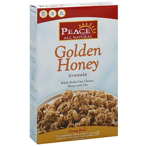 Peace Cereals Golden Honey Granola With Flax (6x12 Oz.)