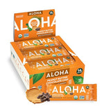 ALOHA Organic Plant Based Protein Bars |Peanut Butter Chocolate Chip | 1.98 Oz (Pack of 12) | Vegan, Low Sugar, Gluten Free, Paleo, Low Carb, Non-GMO