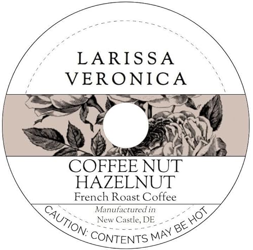 Coffee Nut Hazelnut French Roast Coffee (Single Serve K-Cup Pods) (Gourmet, Naturally Flavored, Whole Coffee Beans) (12 pods, ZIN: 577015) - 2 Pack