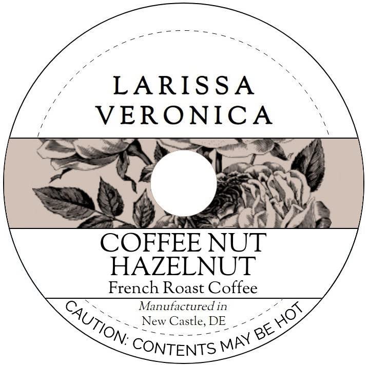 Coffee Nut Hazelnut French Roast Coffee (Single Serve K-Cup Pods) (Gourmet, Naturally Flavored, Whole Coffee Beans) (12 pods, ZIN: 577015) - 2 Pack