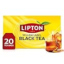 Lipton Black Tea Bags, Hot or Iced Caffeine Tea, 20 Total Bags