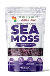 Purple Irish Sea Moss | Organic Irish Moss Raw | Wildcrafted & Sun-Dried from St. Lucia | 100% Natural | High in Nutrients & Minerals | Makes 50oz+