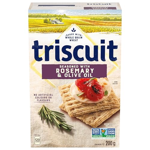 Triscuit Rosemary & Olive Oil Crackers, 200g/ 7.1 oz. Box
