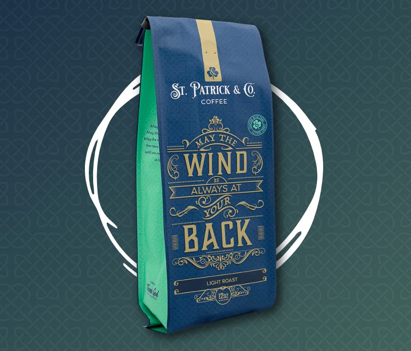Thank God for Coffee - May The Wind Be Always At Your Back, Light Roast Ground Coffee, Single Origin Peruvian Arabica, Bright Citrus & Hibiscus Notes