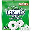 Life Savers, Wint-O-Green Summer Candy Individually Wrapped Hard Mints, Sharing Size, 13 Ounce