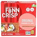 Finn Crisp Sourdough Rye Thins, Original Crispbread, 7 Ounce Boxes (Pack of 9)