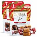 Bequet Caramel Classic Handcrafted Gourmet Butter Caramel Candy (3.6oz each one) 2 packs - Gluten Free, Smooth, Chewy Candy Melts Individually wrapped