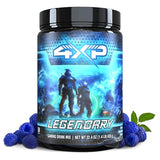 4XP Legendary Blue Raspberry Gaming Energy Drink Mix| Low-Cafeine Nootropic Powder with B Vitamins & Bold Blue Raspberry Flavor for Gamers |