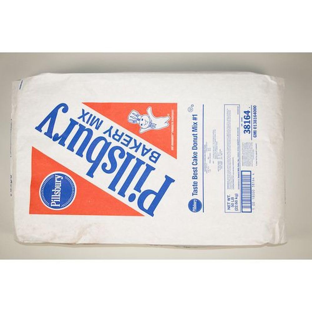 General Mills Cake Donut Mix - 50 lb Bulk Bag, Tender & Flavorful Baking Mix for Food Service