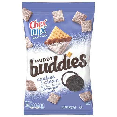 Chex, Mix Muddy Buddies, Oreo Cookies and Cream Snack Mix, 9 Ounce