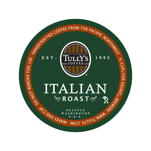 Tully's Italian Roast Coffee K-Cups, 24-Count Box (Pack of 2)