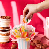 Tiger Pop Lollipops Assorted Mix Fruit Flavors-1.5 lbs Flat and Round Lollipops, Individually Wrapped for Freshness and Convenience- Swirl of Mixed