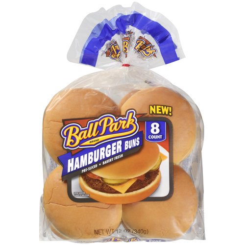 BALL PARK HAMBURGER BUNS 8 CT