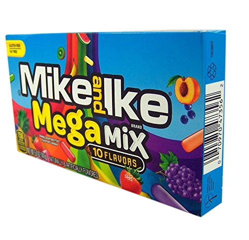 Mike and Ike Mega Mix Chewy Fruit Flavored Candies, 5 oz, Pack of 3