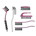 CN1ST 6 PCS Cleaning Brush, Scrub Brush Set for Kitchen and Bathroom Household Use with Various Brushes for Cleaning Dishes, Tiles, Corners and Floors
