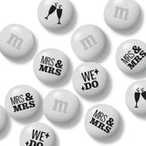 M&M'S Mrs. and Mrs. Wedding Milk Chocolate Candy, 2 lb Bulk Resealable Bag