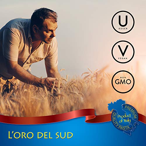 L'Oro Del Sud Farfalle Pasta, Italian Pasta, Premium Quality Product of Italy, 16 Ounce (Pack of 4)