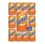 Bundle of Orange Soda Mini Soda Cans, 7.5 oz Soft Drinks Bulk Snacks Pack, Small Refrigerator & Snack Pantry Drink 12 Count Beverage Bedroom & Kitchen