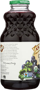 R.W. KNUDSEN, Juice, Og2, Concord Grape, Pack of 6, Size 32 FZ, (Gluten Free GMO Free 95%+ Organic)