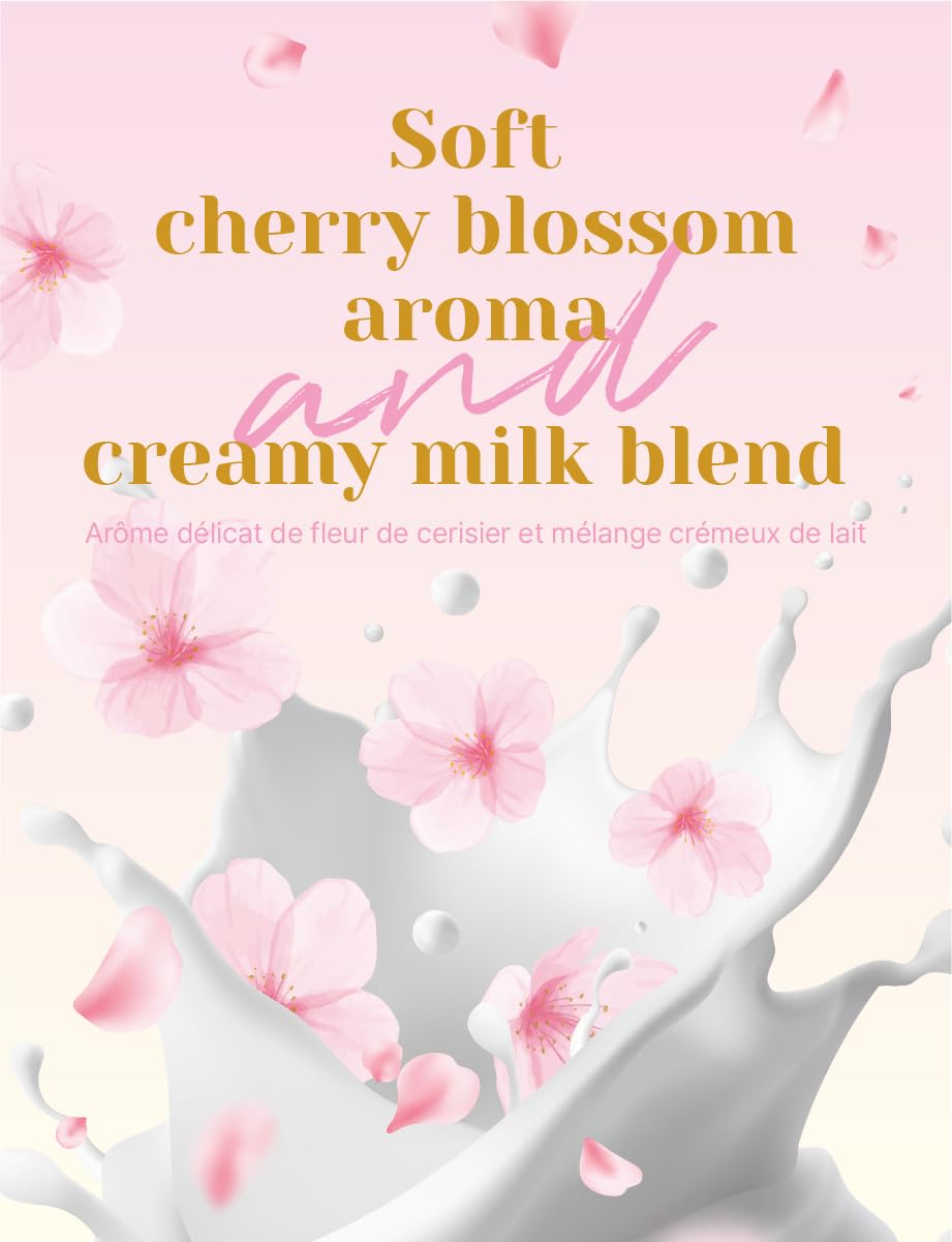 NICE WITCH'S Original Sakura Cherry Blossom Powder - Creamy & Aromatic Foam | Powder for Lattes and Baking | 7.4 oz (210 g) | No Additives