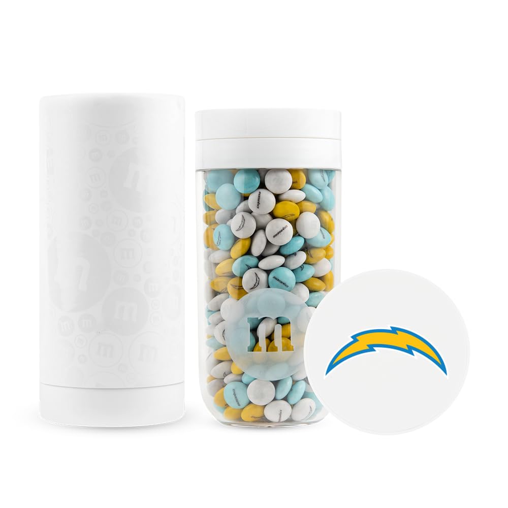 M&M'S NFL Los Angeles Chargers Milk Chocolate Gift Jar, 12.7 oz